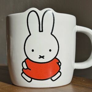 Magenta Miffy Mug with White and Orange front and back Design